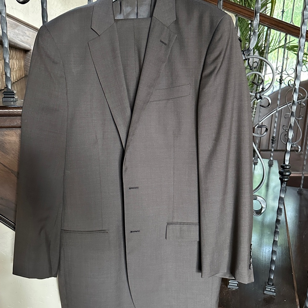 Kenneth Cole Brown Suit Classic Business Style